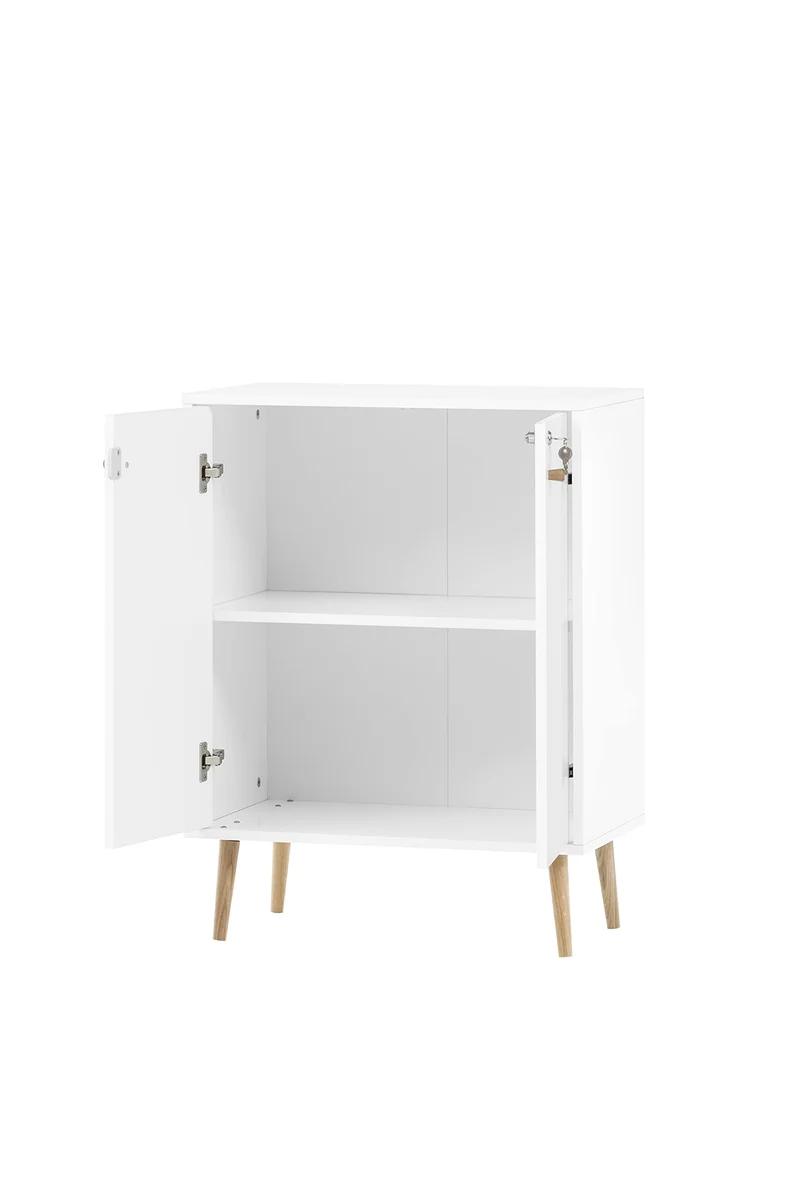 Schildmeyer Jonte Aktenschrank, weiß matt, 65,2 x 39 x 85,5 cm