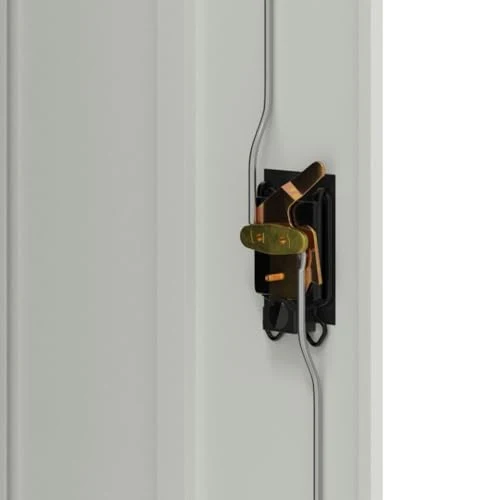 Aktenschrank aus Stahl Grau 90×40×140 cm mit 3 verstellbaren Regalen und Dreipunkt-Verriegelung, Büroschrank abschließbar für Archivierung von Dokumenten und Ordnern im Büro und Homeoffice