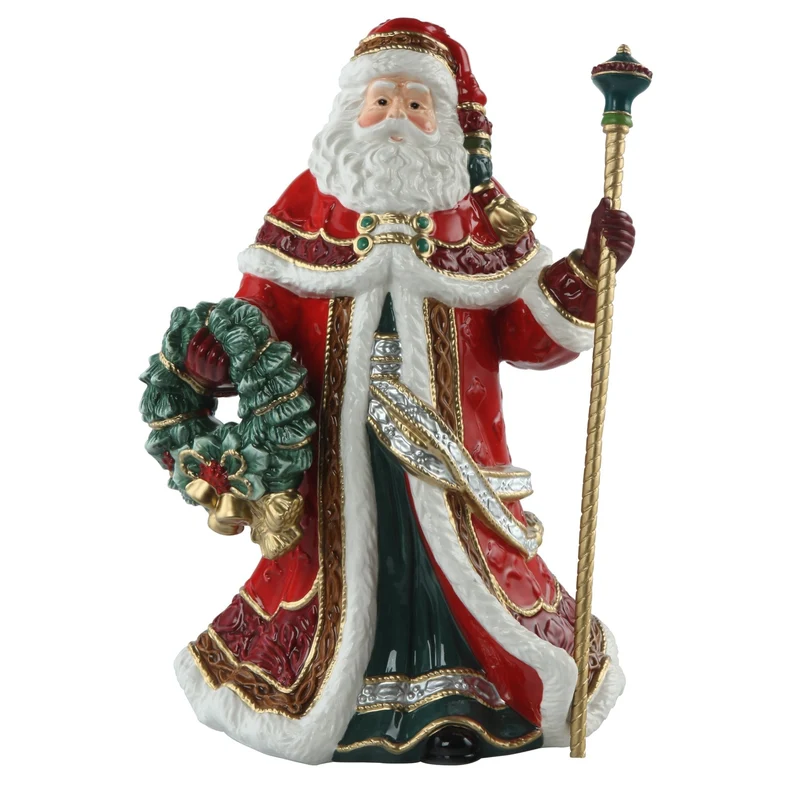 Goebel Fitz and Floyd Santa mit Kranz und Stab 2024