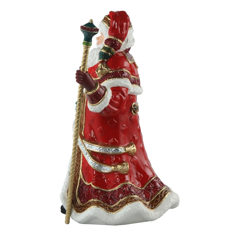 Goebel Fitz and Floyd Santa mit Kranz und Stab 2024