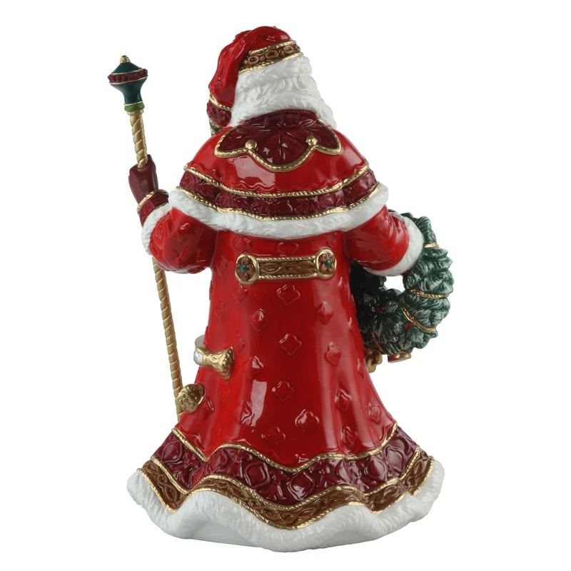 Goebel Fitz and Floyd Santa mit Kranz und Stab 2024
