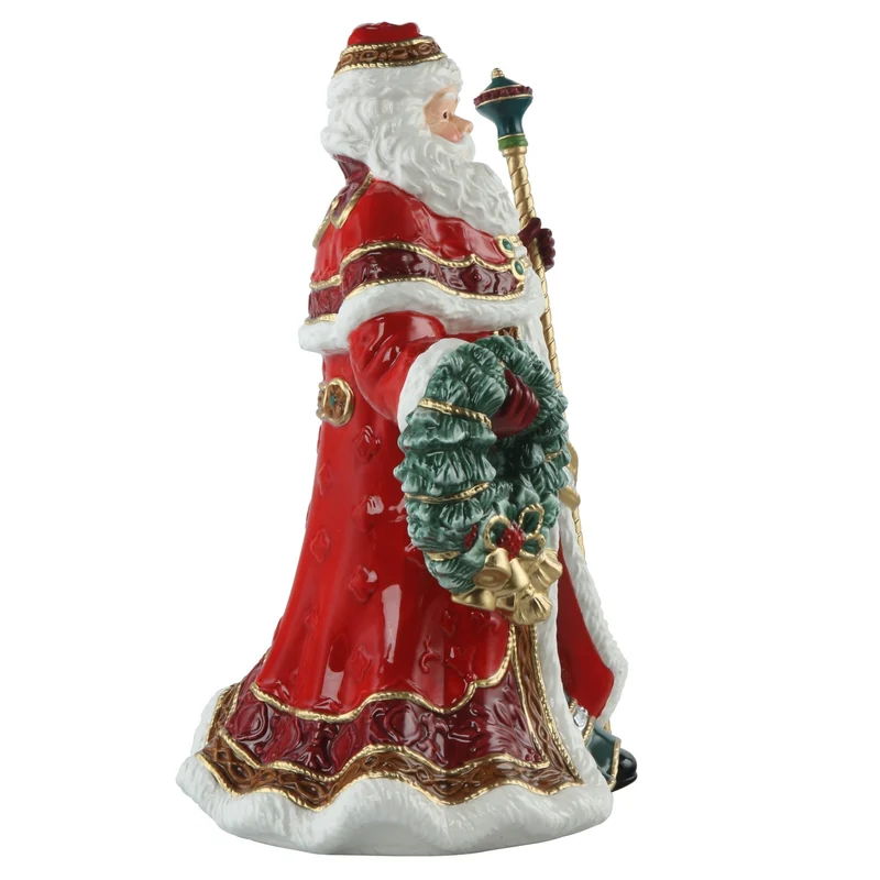 Goebel Fitz and Floyd Santa mit Kranz und Stab 2024