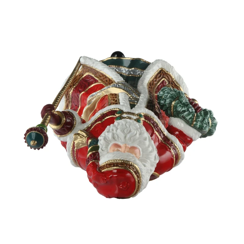Goebel Fitz and Floyd Santa mit Kranz und Stab 2024