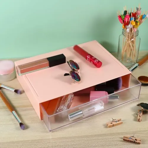 ifundom Schubladen Organizer Satz aus Abs mit Schubladenartigem Design Leichter Büroaufbewahrungsbox für Schreibtisch und Schlafzimmer zur Organisation