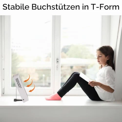 2Pcs Buchstütze Metall, 80x70 x130mm Buchstützen, Bücherhalter für Bücher