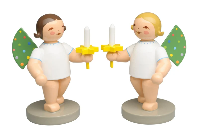 Wendt & Kühn 'Engel mit farbigen Flügelpunkten, 25 Jahre - 6cm' 2024