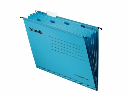 Esselte Pendaflex Hängemappen A4 V-förmig 4-fach-Registertrennbuch mit Reitern 10 Stück blau A4 with Divider Book blau