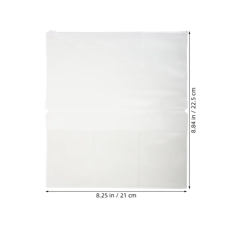 6 Stück Matte Pvc Einsteckhülle für Notizbücher mit Reißverschluss