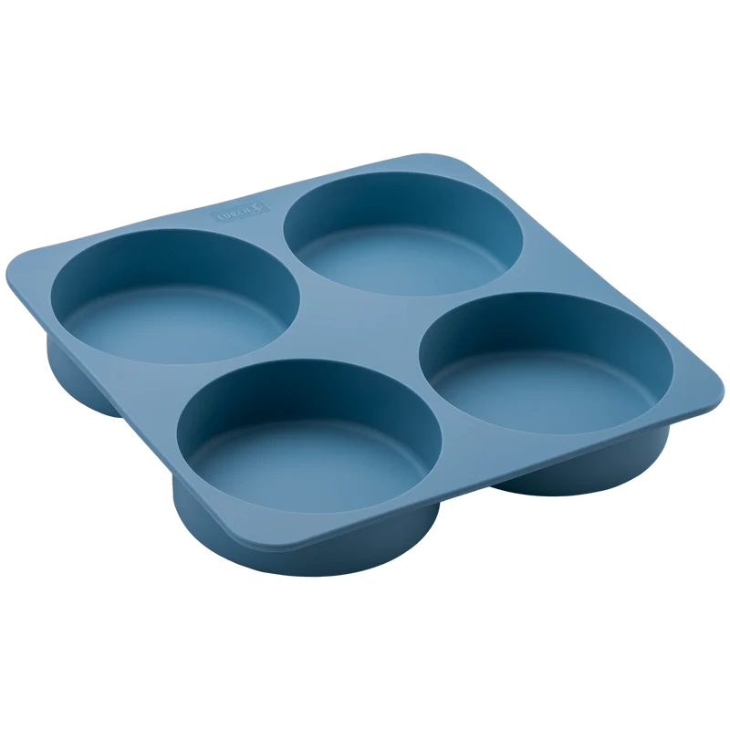 LURCH Flexi Starter BurgerBun, D10cm, 4fach, cloudy blue