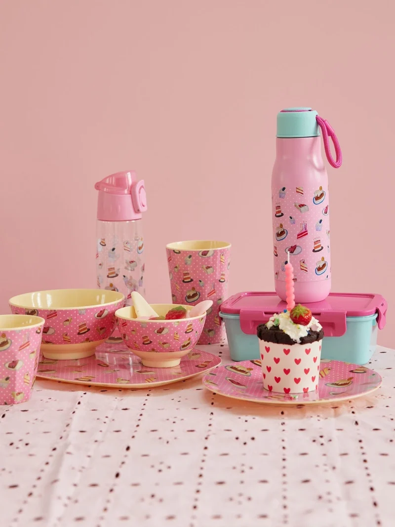 rice, Melamine Bowl with Sweet Cake Print - Small, 300ml
