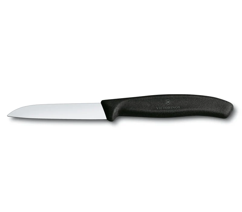 Victorinox - Swiss Classic, Gemüsemesser, 8cm, gerade, schwarz
