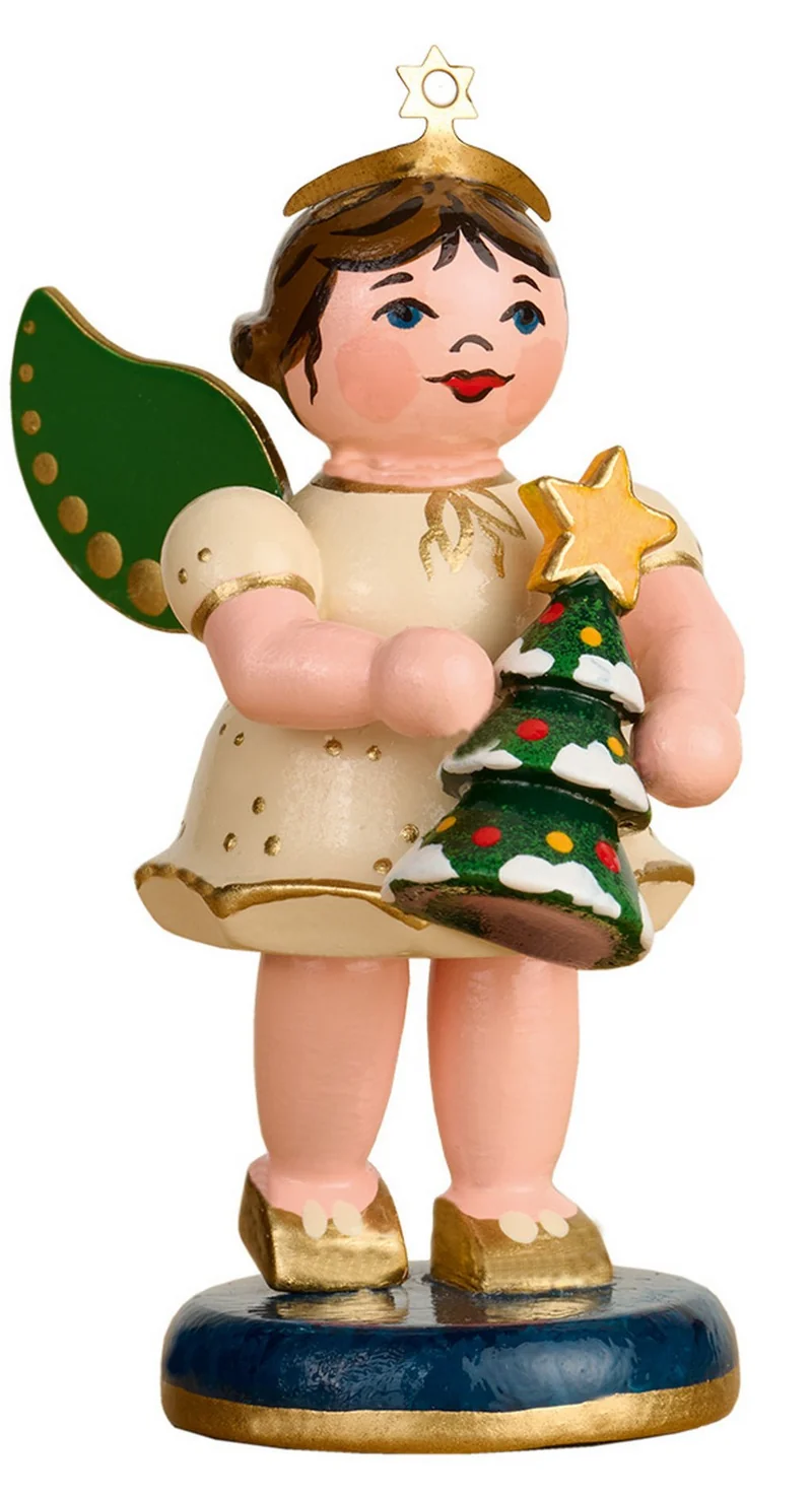 Hubrig Volkskunst 'Engel mit Tannenbaum - 6cm' 2025