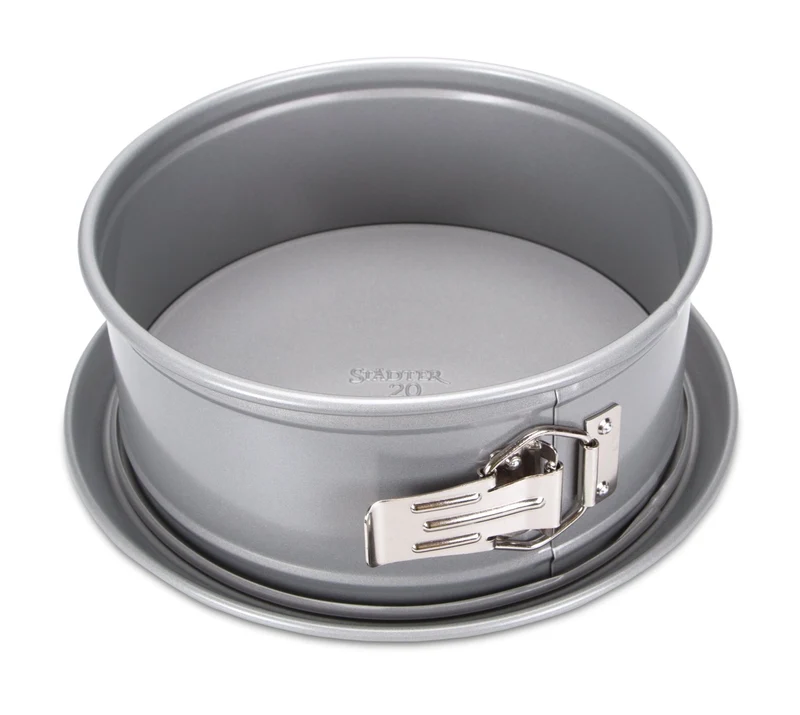 Städter 'WE-LOVE-BAKING-Springform ø 20 cm / H 7 cm Silber mit Flachboden'