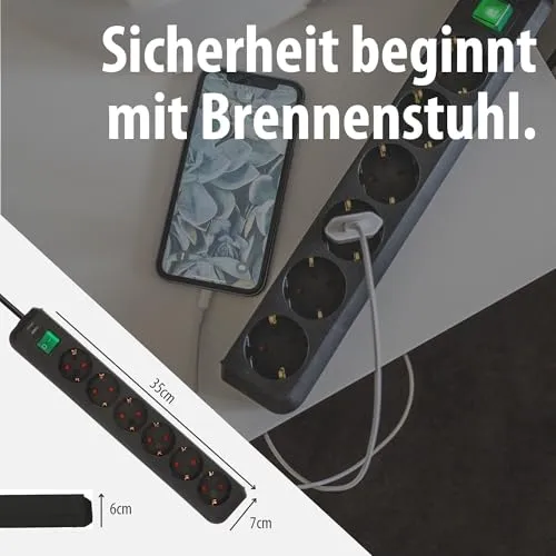 Brennenstuhl Eco-Line, Steckdosenleiste 6-Fach