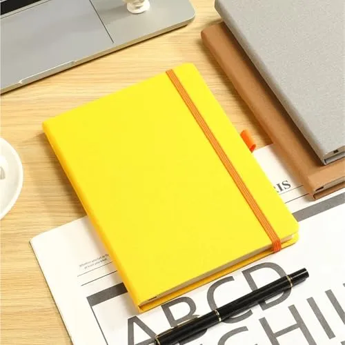 Notizbuch, PU-Leder-Taschen-Notizbuch, Hardcover-Schuber, 1 Stück(Brown)