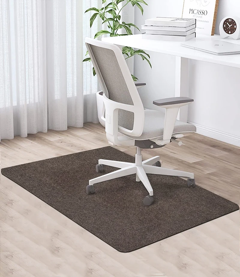 Bürostuhl Unterlage, 90 x 120 cm, Braun, Bodenschutzmatte bürostuhl,