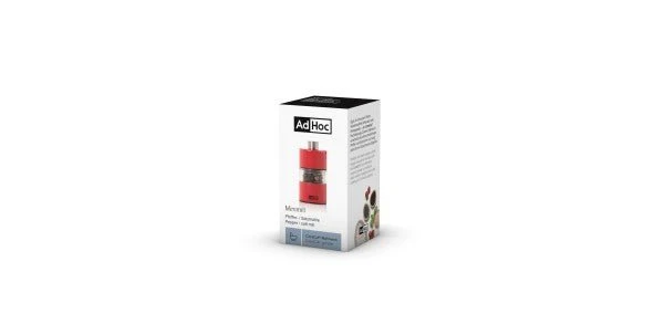 AdHoc, Pfeffer- / Salzmühle Minimill, rot