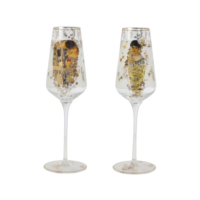 Goebel Artis Orbis, Sektglas, Gustav Klimt - Adele & der Kuss 2025