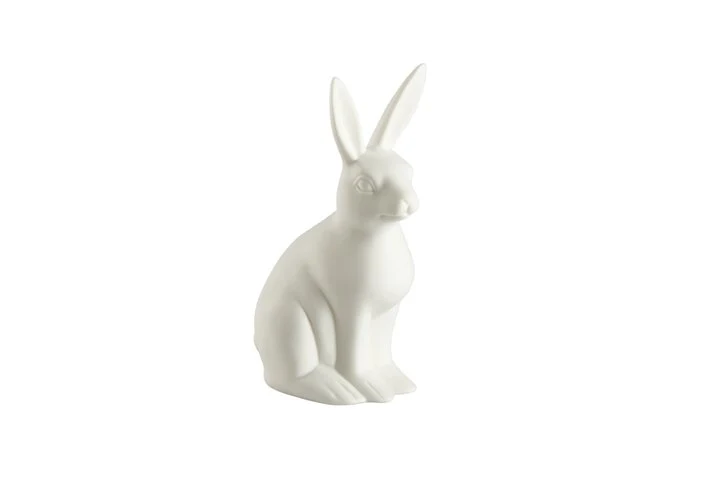 Hase Frau Schmidt, Größe M, Porzellan matt, weiß