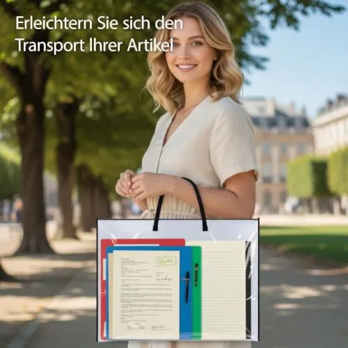 2 Stück Zeichenmappe A2, Sammelmappe mit wasserfester Aufbewahrung, DIN A2 Mappe Mit Reißverschluss, Ideal Zum Organisieren Von Zeichnungen Dokumenten Kunstwerken