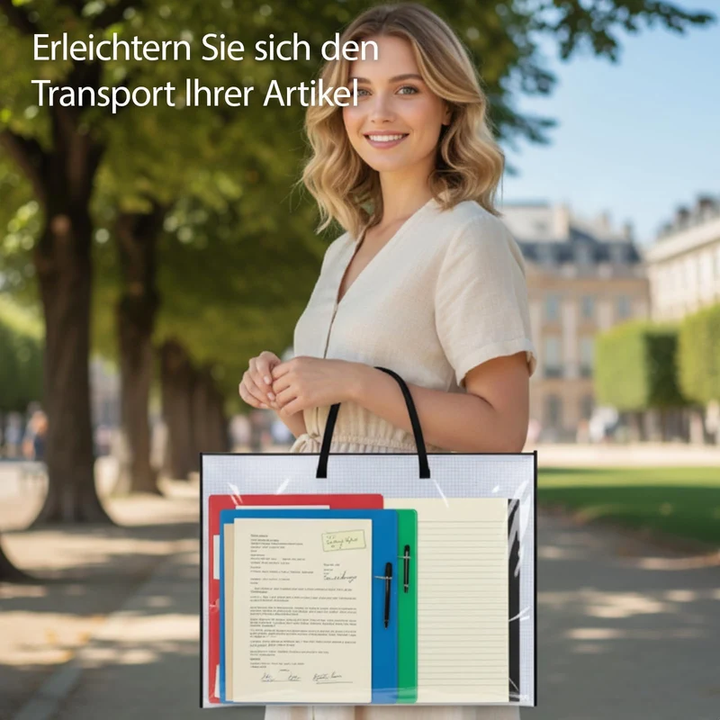 2 Stück Zeichenmappe A2, Sammelmappe mit wasserfester Aufbewahrung, DIN A2 Mappe Mit Reißverschluss, Ideal Zum Organisieren Von Zeichnungen Dokumenten Kunstwerken