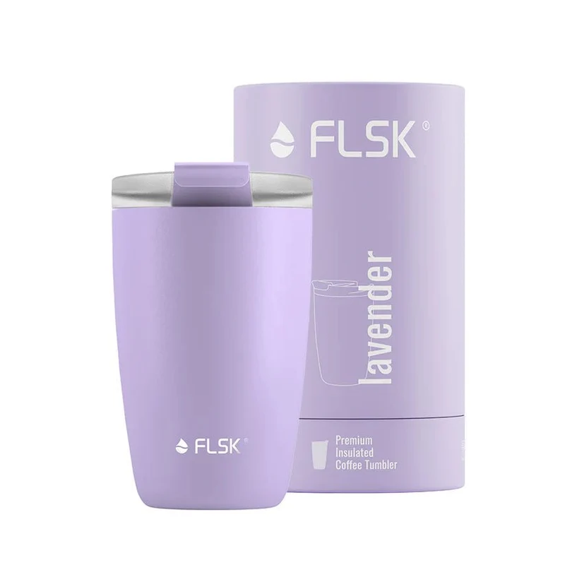 FLSK To-Go - Cup aus Edelstahl, lavender, 350ml, 14,2cm hoch