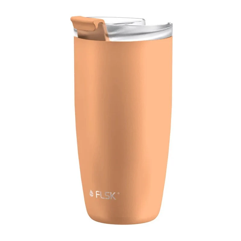 FLSK To-Go - Cup aus Edelstahl, peach, 500ml, 17,8cm hoch