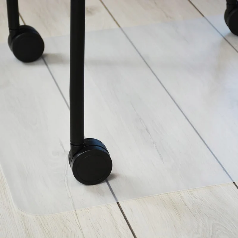 ZOLTA Bodenschutzmatte für Hartböden 0,5mm 100 x 140cm Halbtransparent - Schreibtischstuhl Unterlage - Bürostuhl Matte - Bodenmatte unter Bürostuhl und Schreibtisch - Schreibtischunterlage