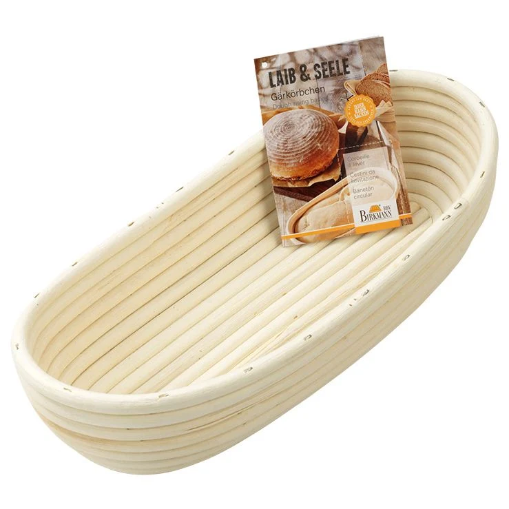 RBV Birkmann, Gärkörbchen länglich 30 x 14 cm H 65cm für Brote bis 1000gr