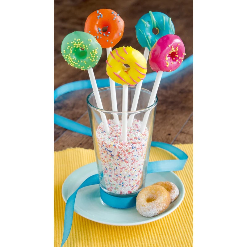 Städter, Cake-Pop Stiele 15cm, 50 Stück, Papier, weiß