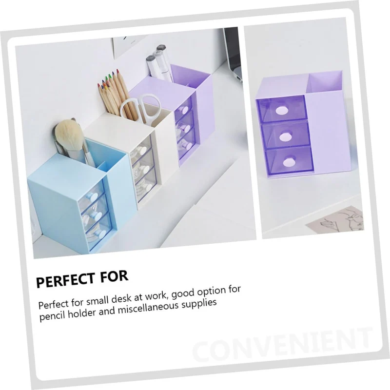 Büroaccessoire Aufbewahrungsbox aus Ps Violett für Schreibtisch