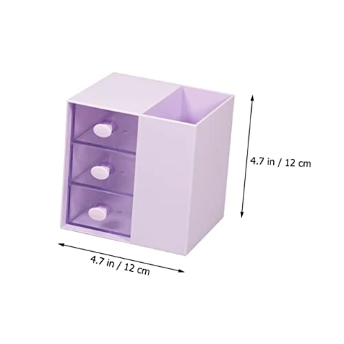 Büroaccessoire Aufbewahrungsbox aus Ps Violett für Schreibtisch