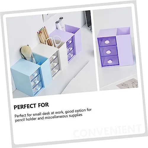 Büroaccessoire Aufbewahrungsbox aus Ps Violett für Schreibtisch