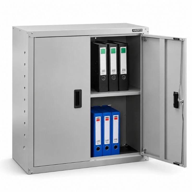 Arebos Aktenschrank Büroschrank Lagerschrank Materialschrank Stahlschrank