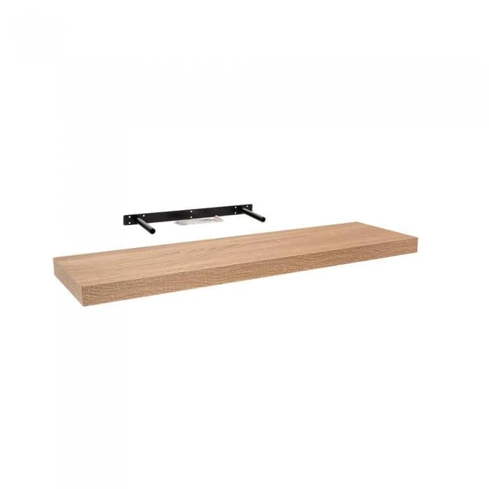 Velano Wandregal - Bücherregal - Schweberegal 79,5x23,5 Sonoma Eiche