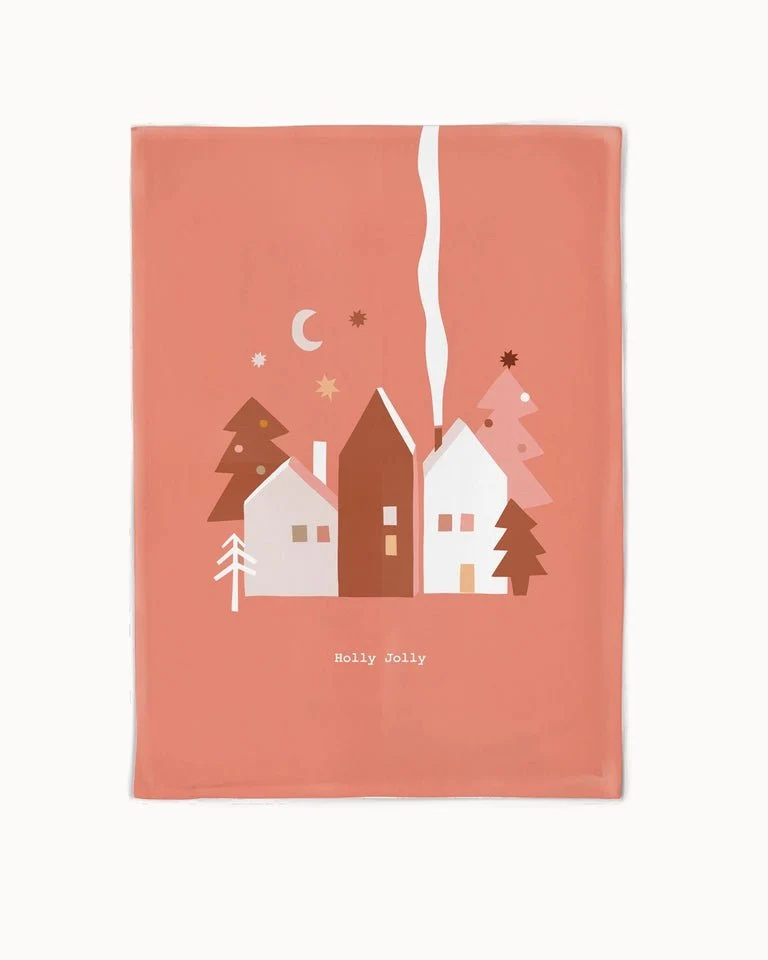 chic.mic 'Baumwolle kitchen towel "Holly Jolly"