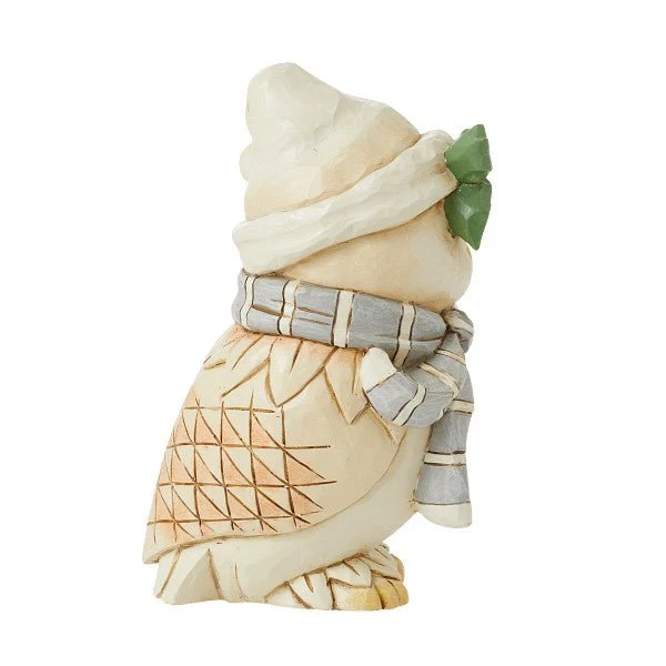 Jim Shore - Figur 'White Woodland Owl with Scarf Figurine - Weiße Waldkauz mit Schal Figur - 12cm' 2024