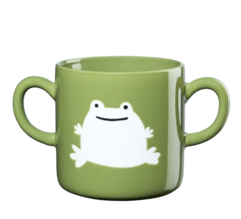 ASA, Henkelbecher Frosch, Höhe 8,5 cm x D8,5cm, Inhalt 0,25l