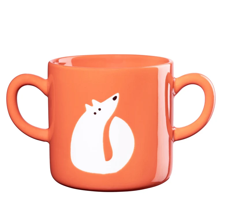 ASA, Kinder Henkelbecher Fuchs, Höhe 8,5cm x D8,5cm, Inhalt 0,25l