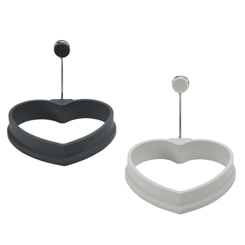 LURCH 'Eierformer Herz 2er Set light iron/grey'