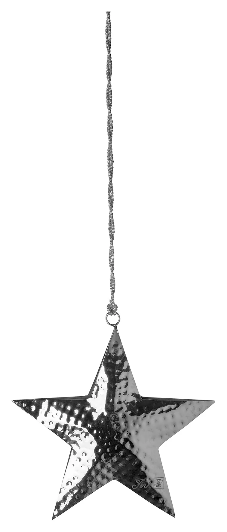 FINK, Jella Deko Stern, Edelstahl gehämmert, Höhe 16cm