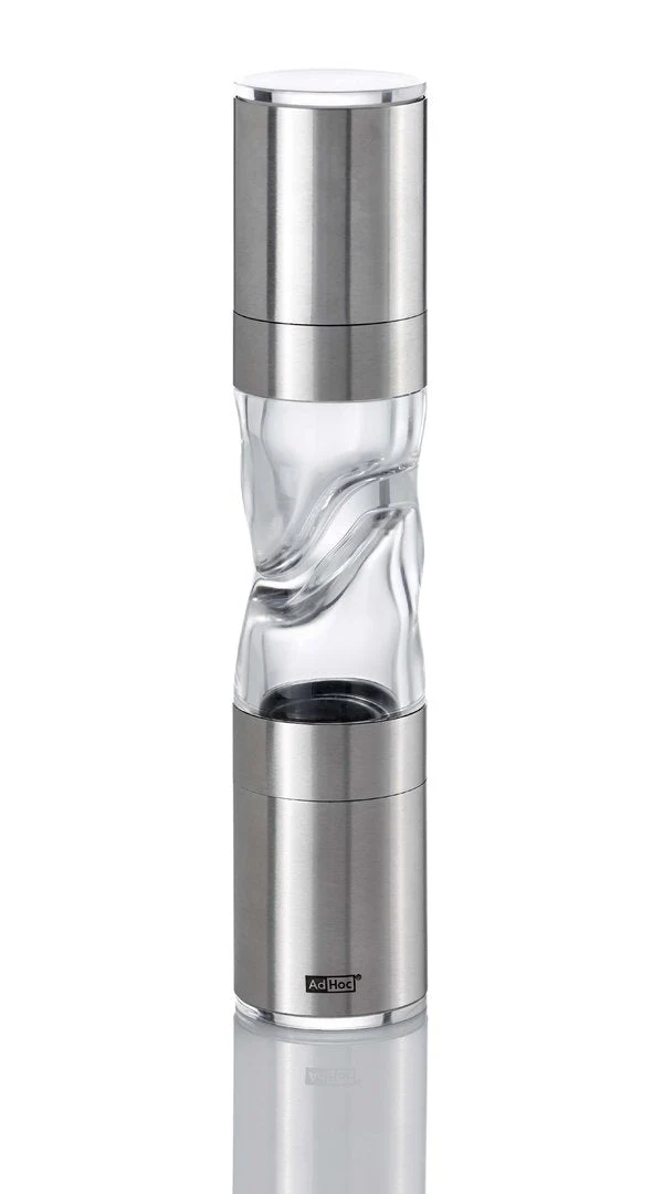 AdHoc, Pfeffer und Salz-Doppelmühle DUOMILL PURE, H22cm