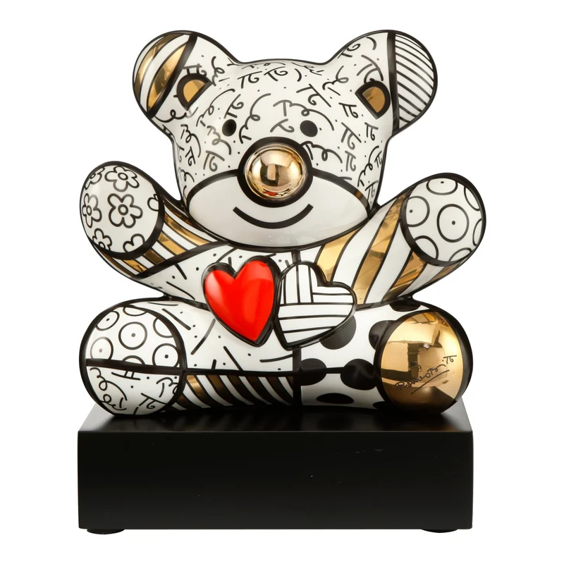 Goebel Pop Art Romero Britto 'Golden Truly Yours - Figur'