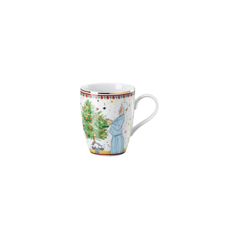 Weihnachtsleuchten II Becher mit Henkel, Hutschenreuther 2024