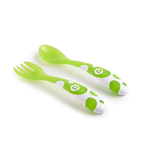 Munchkin Multi-Coloured Forks and Spoons Set of 6, Multi-coloured, (Pack of 6)