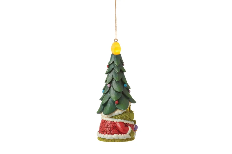 Der Grinch Gnome leuchtet HO Ornament - 13,5cm, Jim Shore 2024