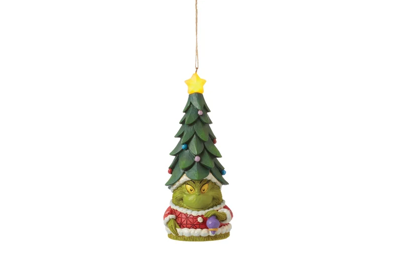 Der Grinch Gnome leuchtet HO Ornament - 13,5cm, Jim Shore 2024