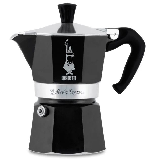 Bialetti 'Moka Express, Espressokocher Schwarz, 3 Tassen'