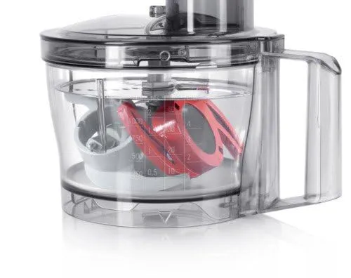 Bosch Kompakt-Küchenmaschine MultiTalent 3, 20 Funktionen, Rührschüssel 2,3 L, Universalmesser, Schneid-Raspel-Wendescheibe, Schlagscheibe (Sahne), Einfüllhilfe, Deckel, 800 W, weiß, MCM3100W