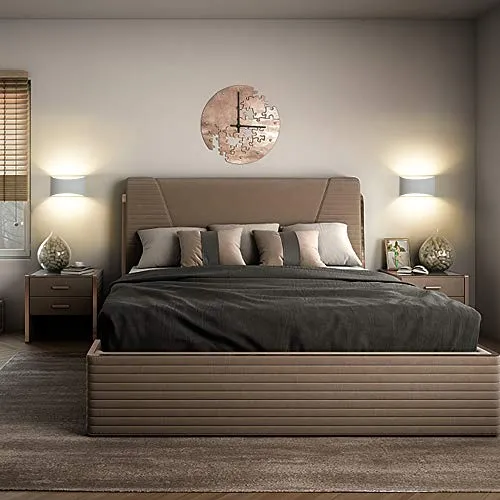LED Wandleuchte Innen, 7W Weiß Gipsleuchte Modernes Design Wandlampe LED Licht Up und Down Wandlicht Spotlicht Warmweiß für Badezimmer, Wohnzimmer, Schlafzimmer, Flur (G9 LED Birne enthalten)